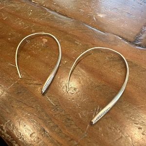 Kendra Scott Rose Gold Earrings with crystal jewel stones